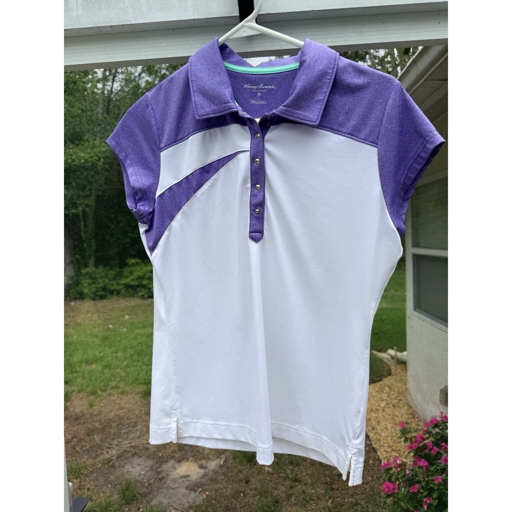 Tommy Armour Women's Golf Polo Shirt Dry-Logic Purple Short Sleeve Size Medium - Picture 5 of 8